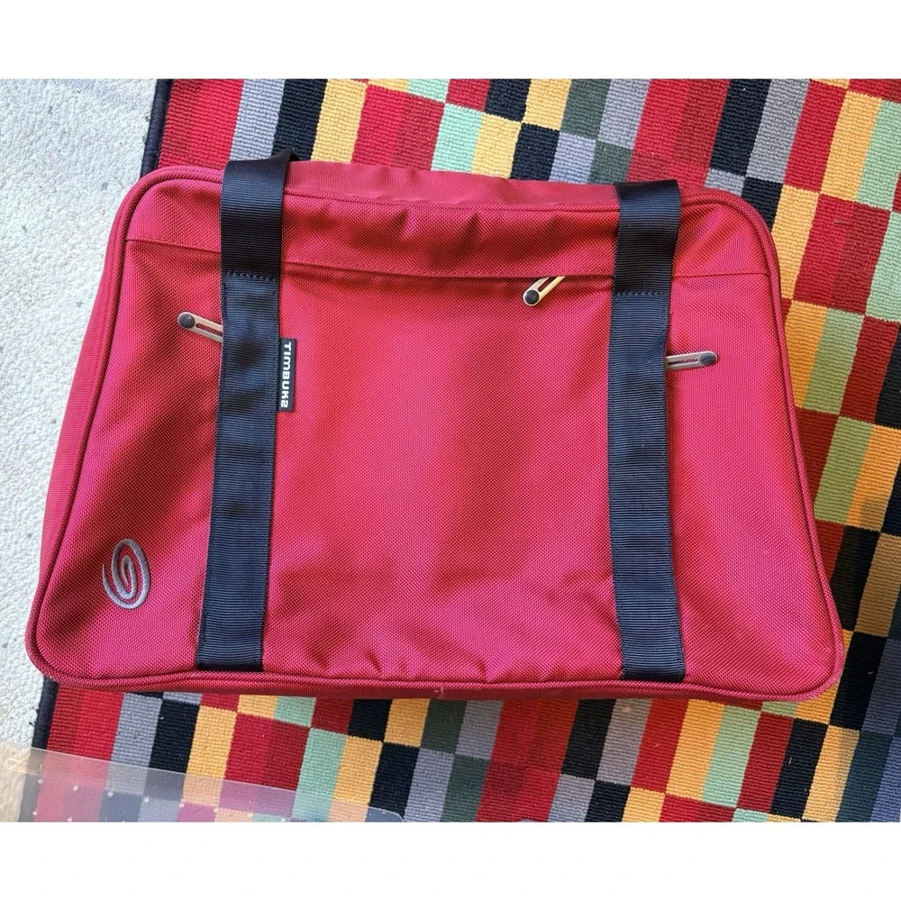 Timbuk2 Red Travel Garment Bag Carry On Suitcase Organizer Clamshell Zip 19